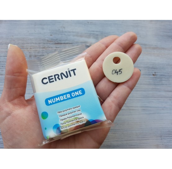 Cernit Number One oven-bake polymer clay, champagne, Nr. 045, 56 gr