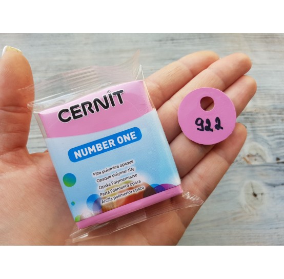 Cernit Number One oven-bake polymer clay, fuchsia, Nr. 922, 56 gr
