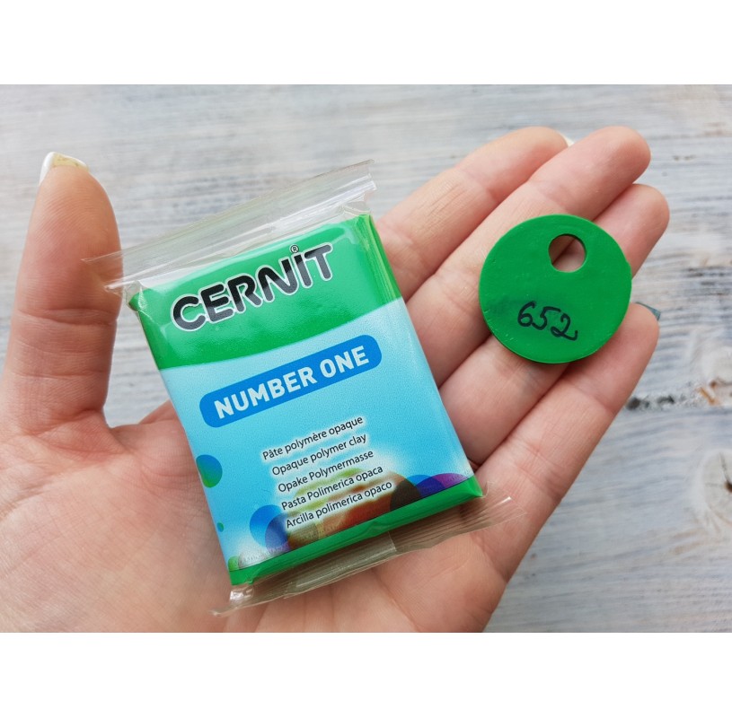 Green Cernit 1-Piece Clay GLAMOUR 56 G GREEN 