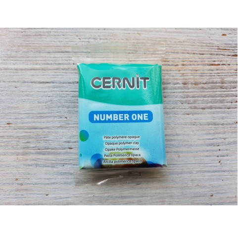 Cernit Number One oven-bake polymer clay, emerald green, Nr. 620, 56 gr
