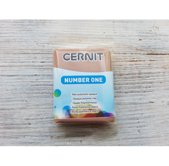 Cernit Number One oven-bake polymer clay, taupe, Nr. 812, 56 gr