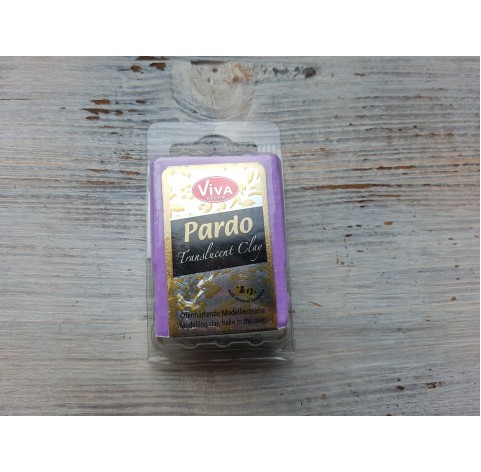 PARDO oven-bake polymer clay, lilac translucent, Nr. 507, 56 gr