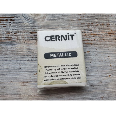 Cernit Metallic oven-bake polymer clay, pearl, Nr. 085, 56 gr