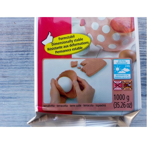 Fimo Air Basic modelling clay, terracotta, 1 kg