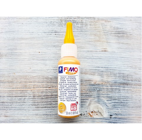 FIMO Deco gel, liquid polymer clay, Gold, 50 ml