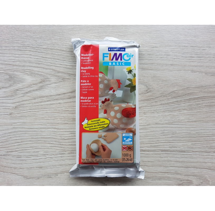1Kg - Flesh Staedtler Fimo Air Basic Air Drying Modelling Clay 