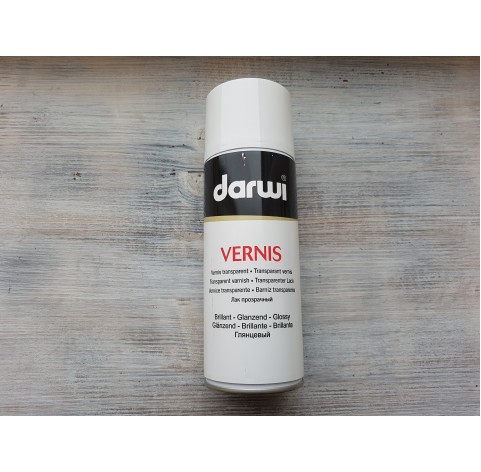 Darwi varnish spray, glossy, 400 ml