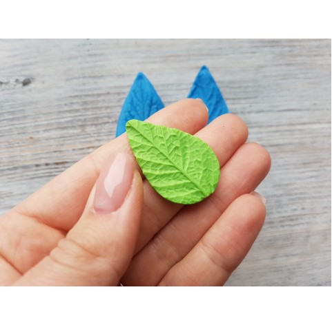 Silicone veiner, Mint leaf, medium, (mold size) ~ 3.1*6 cm