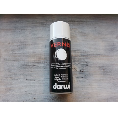 Darwi varnish spray, glossy, 400 ml