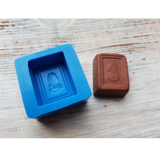 Silicone mold, Chocolate candy 12, with face, ~ 2.3*2.9 cm