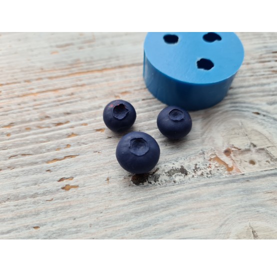 Silicone mold, Blueberry, 3 pcs., ~ Ø 1.2-1.5 cm