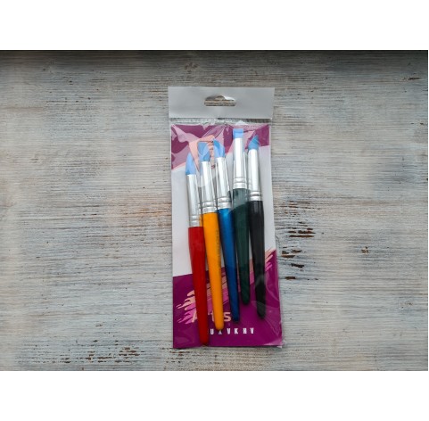 Kolos set of rubber brushes 9027-5, for pastel , 5 brushes