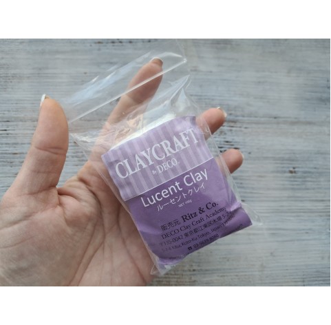 Self-hardening polymer clay Lucent Clay, translucent, 100 g