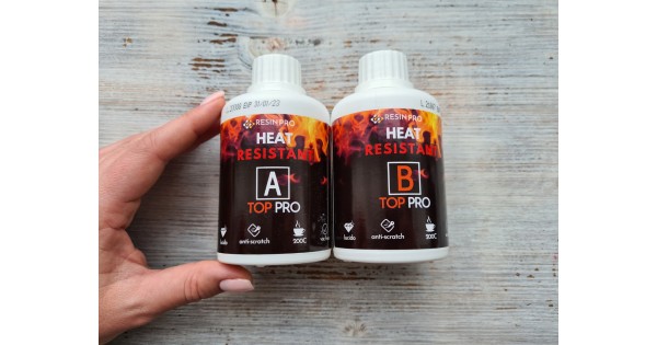 HEAT PRO FLEXIBLE HEAT-RESISTANT ANTI-SCRATCH GLOSSY COATING - ResinPro -  Creativity at your service