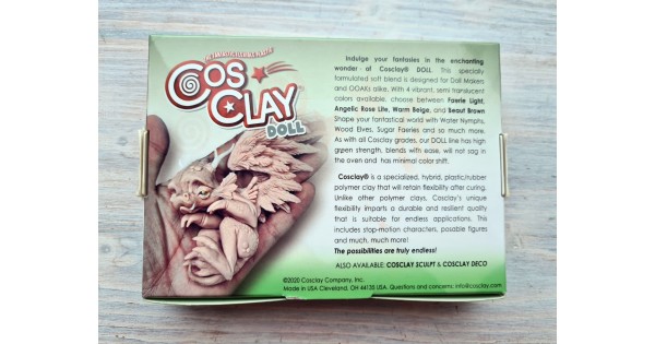 Cosclay Doll- Warm Beige - Flexible Polymer Clay (1lb)