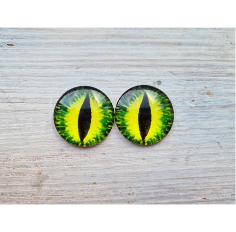 Glass eyes Green 3, ~2,5 cm