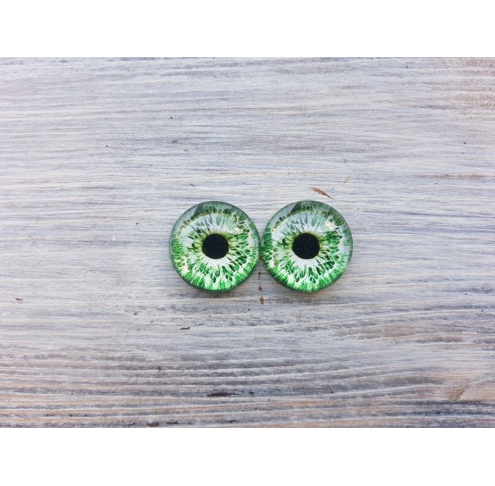 Glass eyes Green 2, ~ Ø 1.8 cm