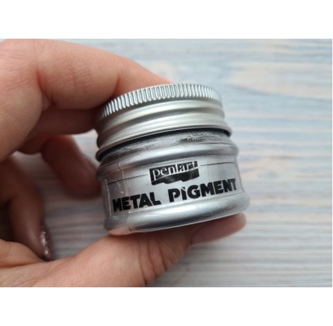 PENTART pigment powder Metallic Effect, silver, 8 g