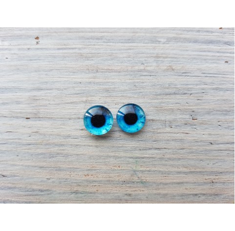 Glass eyes Blue 5, ~ Ø 0.8 cm