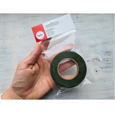 Floral tape, Rayher, dark green, 13 mm*27.5 m