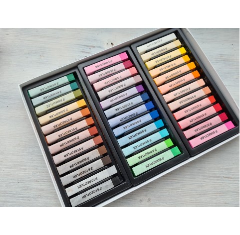 Set of soft pastels chalks, 36 colours, Staedtler