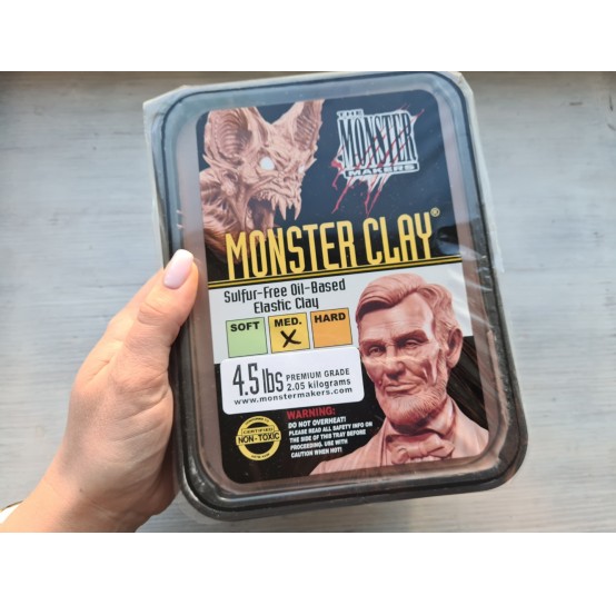 Monster Clay polymer clay, brown, medium, 2.05 kg