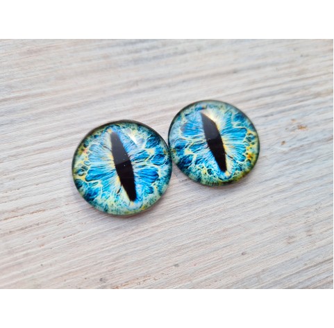 Glass eyes Blue 2, ~2,5 cm