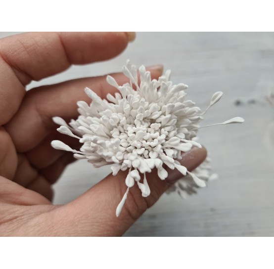 Stamens, white, large bundle, 2 mm
