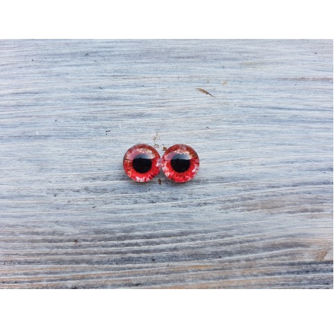 Glass eyes Red 2, ~ Ø 0.8 cm