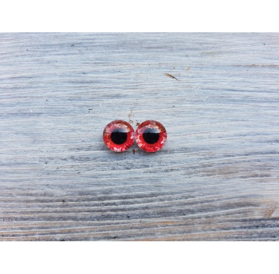 Glass eyes Red 2, ~ Ø 0.8 cm