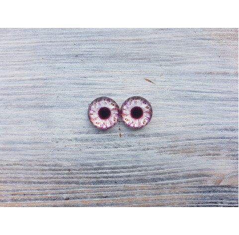 Glass eyes Violet 1, ~ Ø 1.4 cm